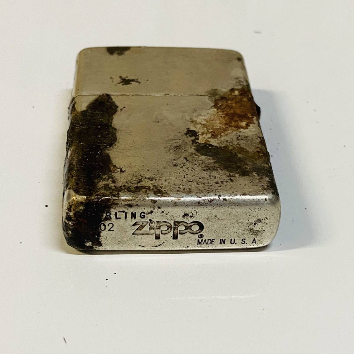 ZIPPO ジッポー STERLING SILVER MADE IN U.S.A. 2000年 スターリングシルバー 着火未確認_画像5