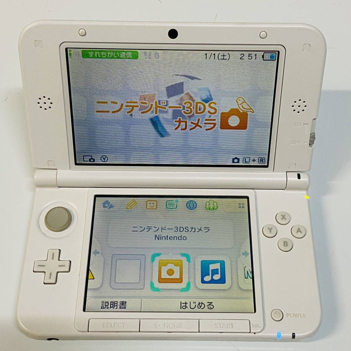  3DSLL ニンテンドー3DS LL ミント ホワイト 動作品 状態良好 本体 タッチペン Nintendo 3DS ニンテンドー 任天堂 動作確認済_画像1