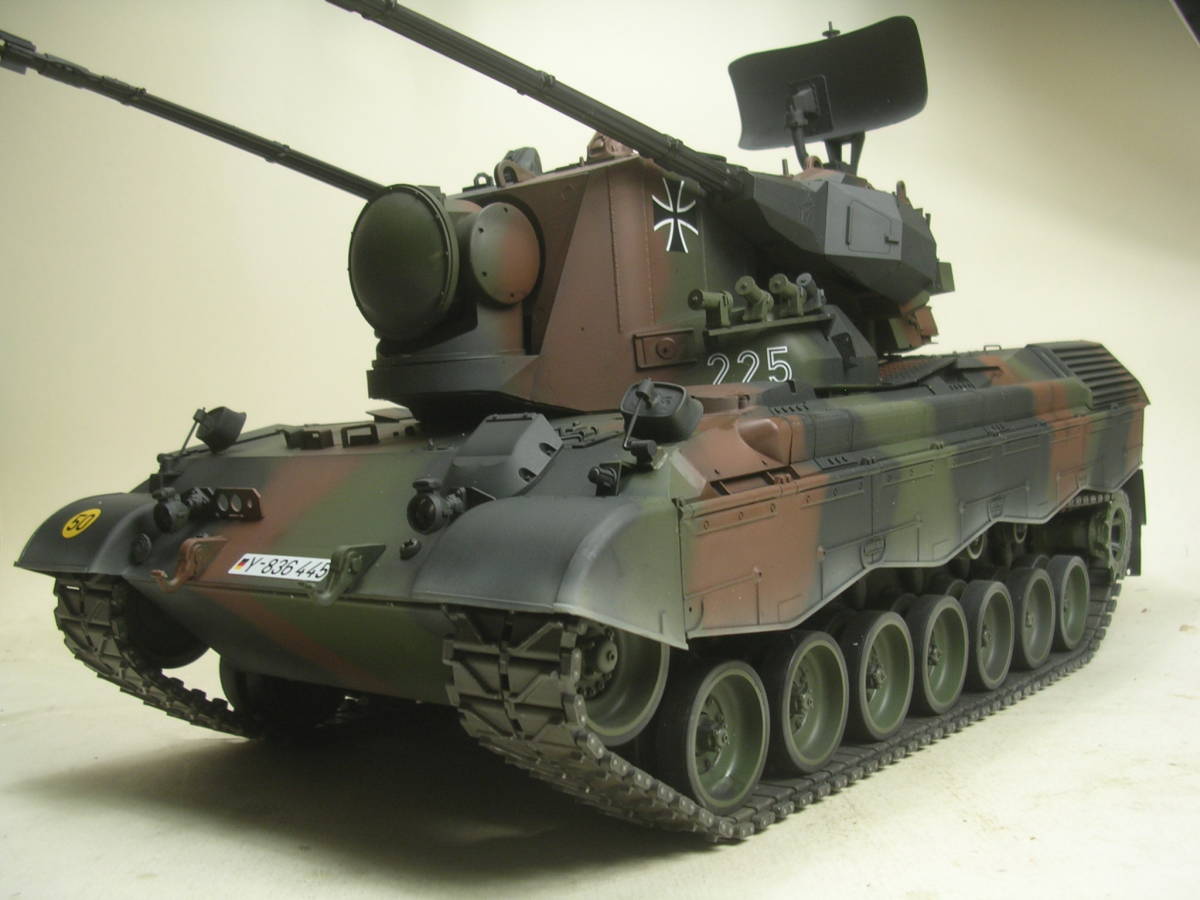  work reservation goods! Tamiya 1/16 west Germany ge Pal to anti-aircraft tank NATO specification full ope. modified 