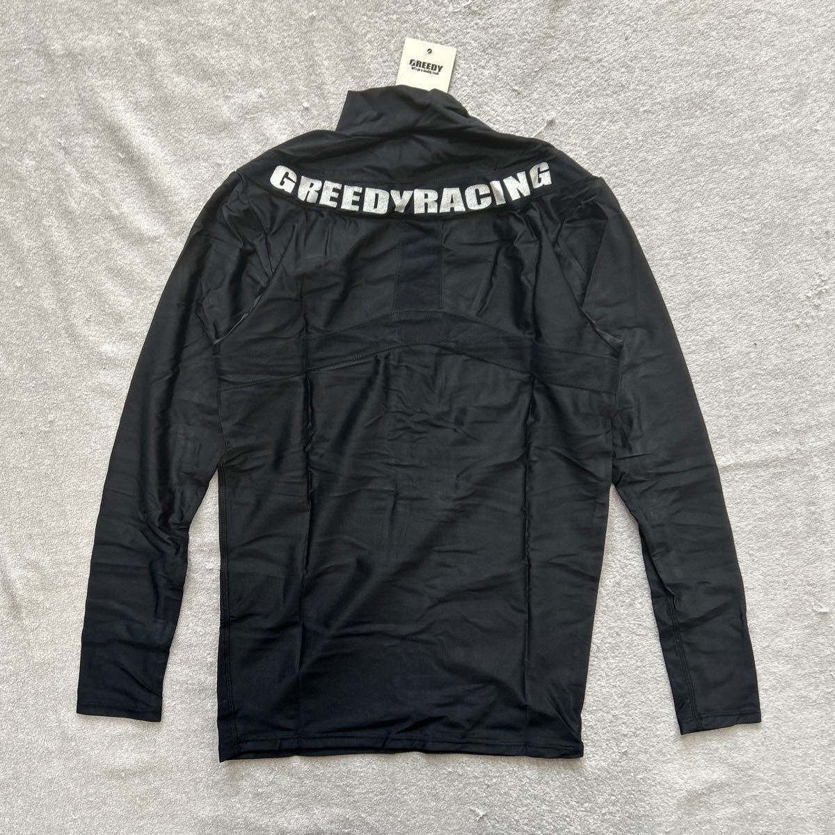 GREEDY GK-07 BLACK Sサイズ グリーディー コンプレッションインナーシャツ 2枚重ね縫い テーピング効果 ベタつき解消 新品 A51208-6 _画像4