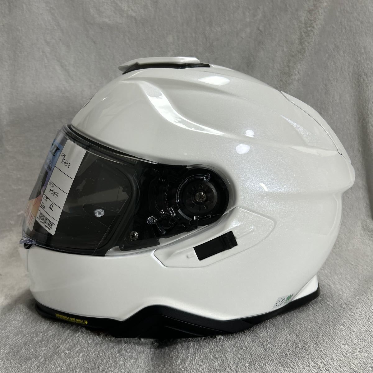 ★新品 SHOEI GT-AIR 2 61cm XLサイズ ショウエイ GTエアー2 ルミナスホワイト フルフェイス ヘルメット 23年製 A51219-1_画像4