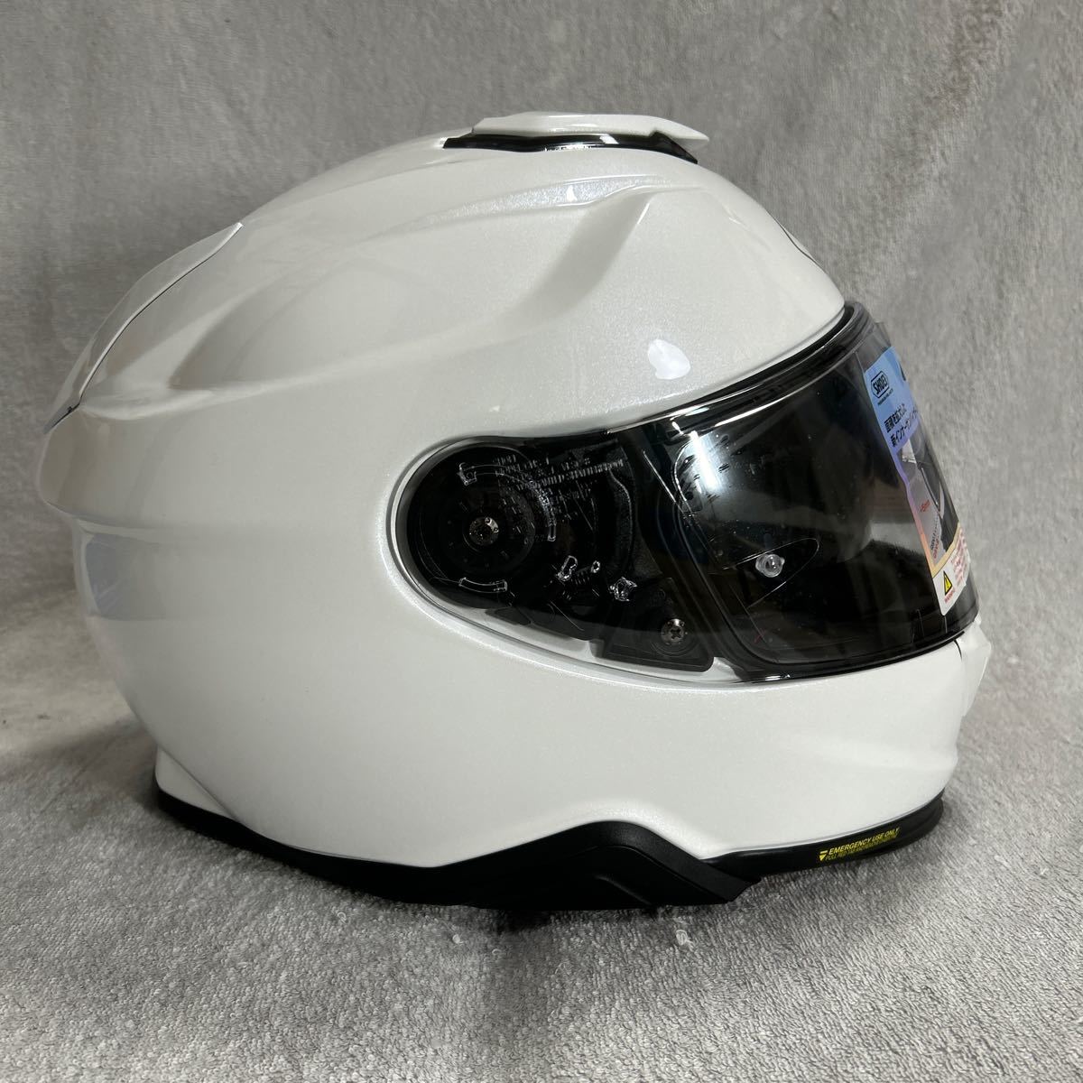 ★新品 SHOEI GT-AIR 2 61cm XLサイズ ショウエイ GTエアー2 ルミナスホワイト フルフェイス ヘルメット 23年製 A51219-1_画像5