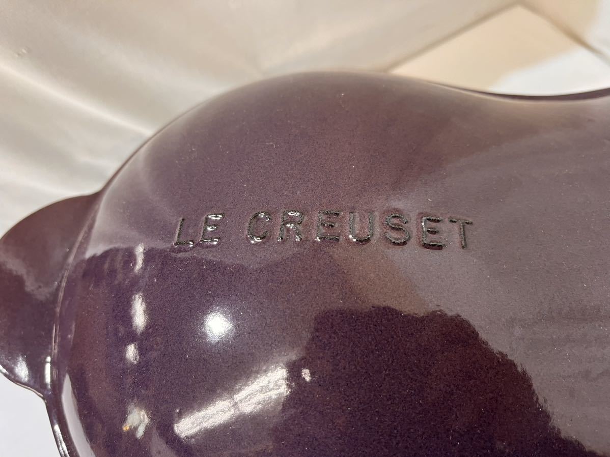 【D409】LE CREUSET ナス 鋳物ホーロー 鍋 ルクルーゼ eggplant_画像4