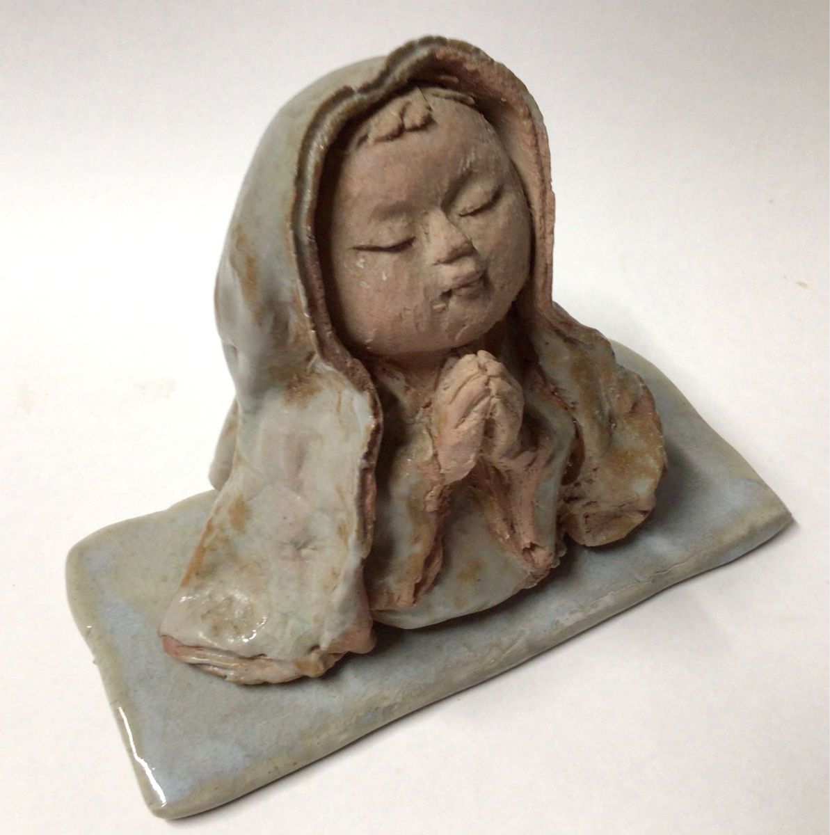 陶器人形「ねがい」元日展女性作家作品