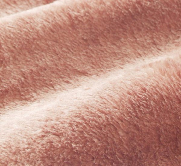 上質マイクロファイバー 厚い 毛布 の単品 クイーンサイズ 色-ローズピンク/発熱わた入り 洗える_画像2