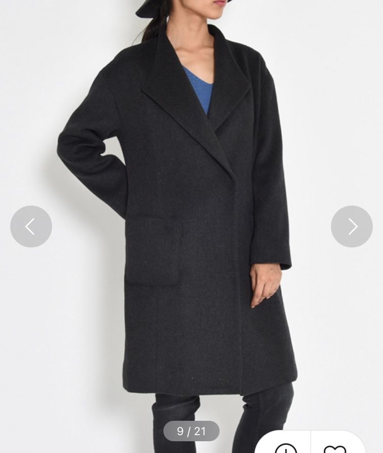 Louere(ルエレ)の「シャギーノーカラーコクーンロングコート Louere(ルエレ)の「シャギーノーカラーコクーンロングコート