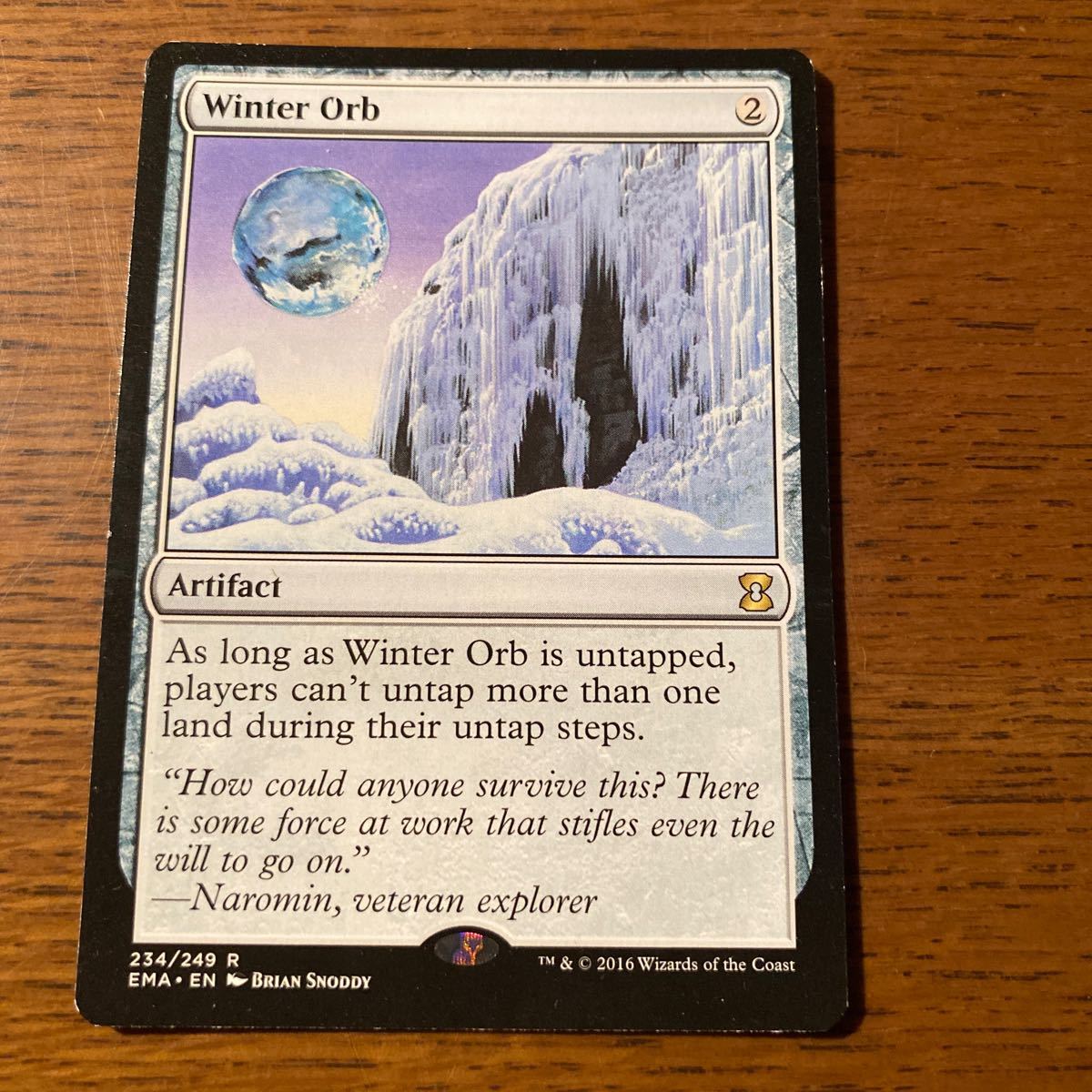 【送料無料】MTG 冬の宝珠 / Winter Orb 英語版 レア　1枚　マジックザギャザリング_画像1