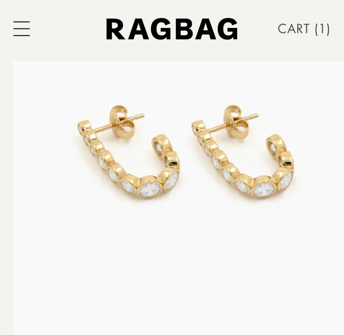 RAGBAG Studio ジルコニアピアス| RAGBAG Studio ジルコニアピアス|