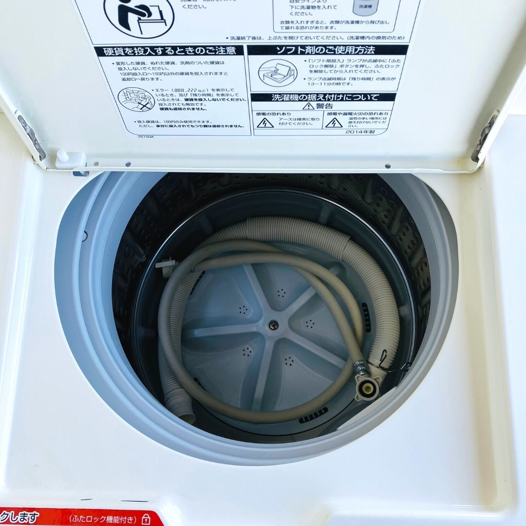 【中古】MCW-C45(35)　コイン式洗濯機　AQUA　2014年製　4.5kg　_画像7