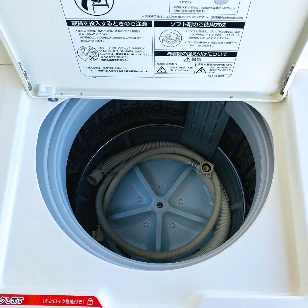 【中古】MCW-C45(33)　コイン式洗濯機　AQUA　2014年製　4.5kg　_画像7