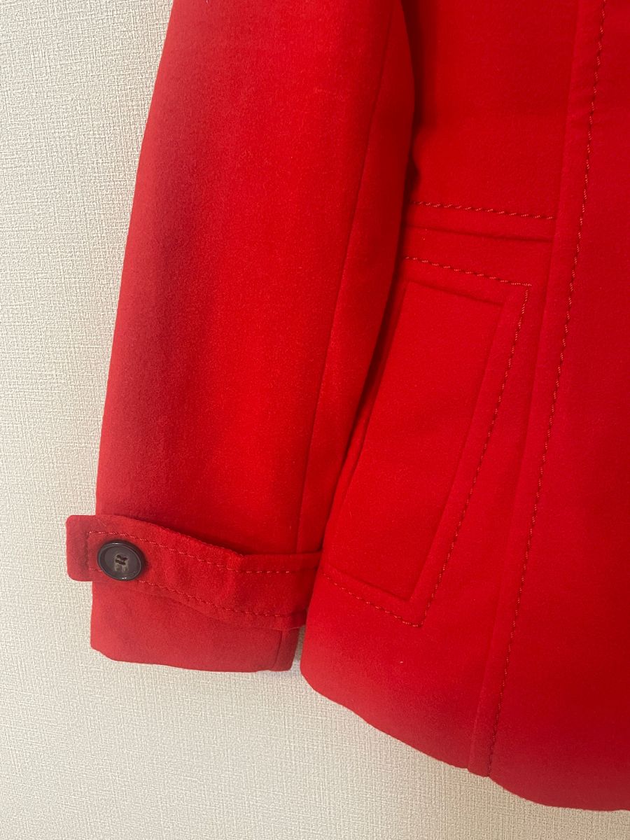新品 タグ付 トレンド 赤コート S-M