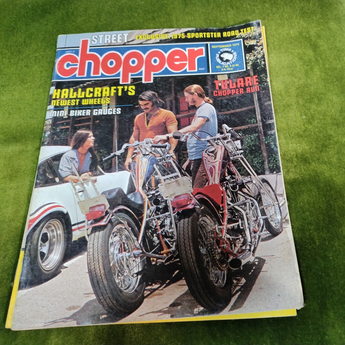 ストリートチョッパー誌　street chopper 1975年7、8、9月号　ハーレーダビッドソン CUSTOM チョッパー_画像2