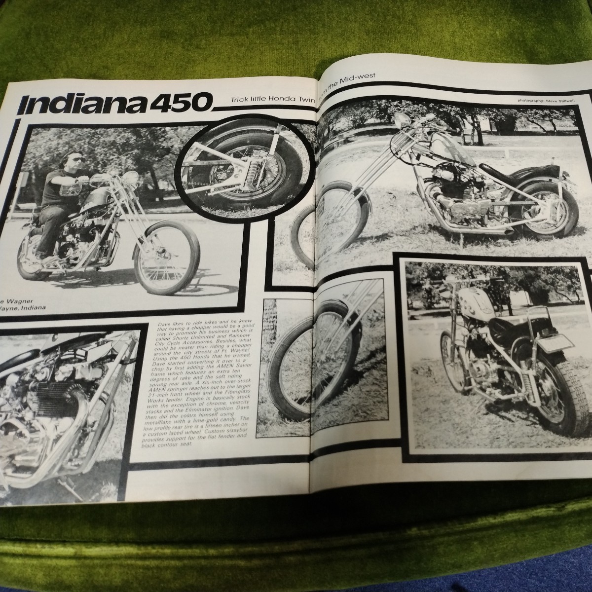 ストリートチョッパー誌　street chopper 1975年7、8、9月号　ハーレーダビッドソン CUSTOM チョッパー_画像9