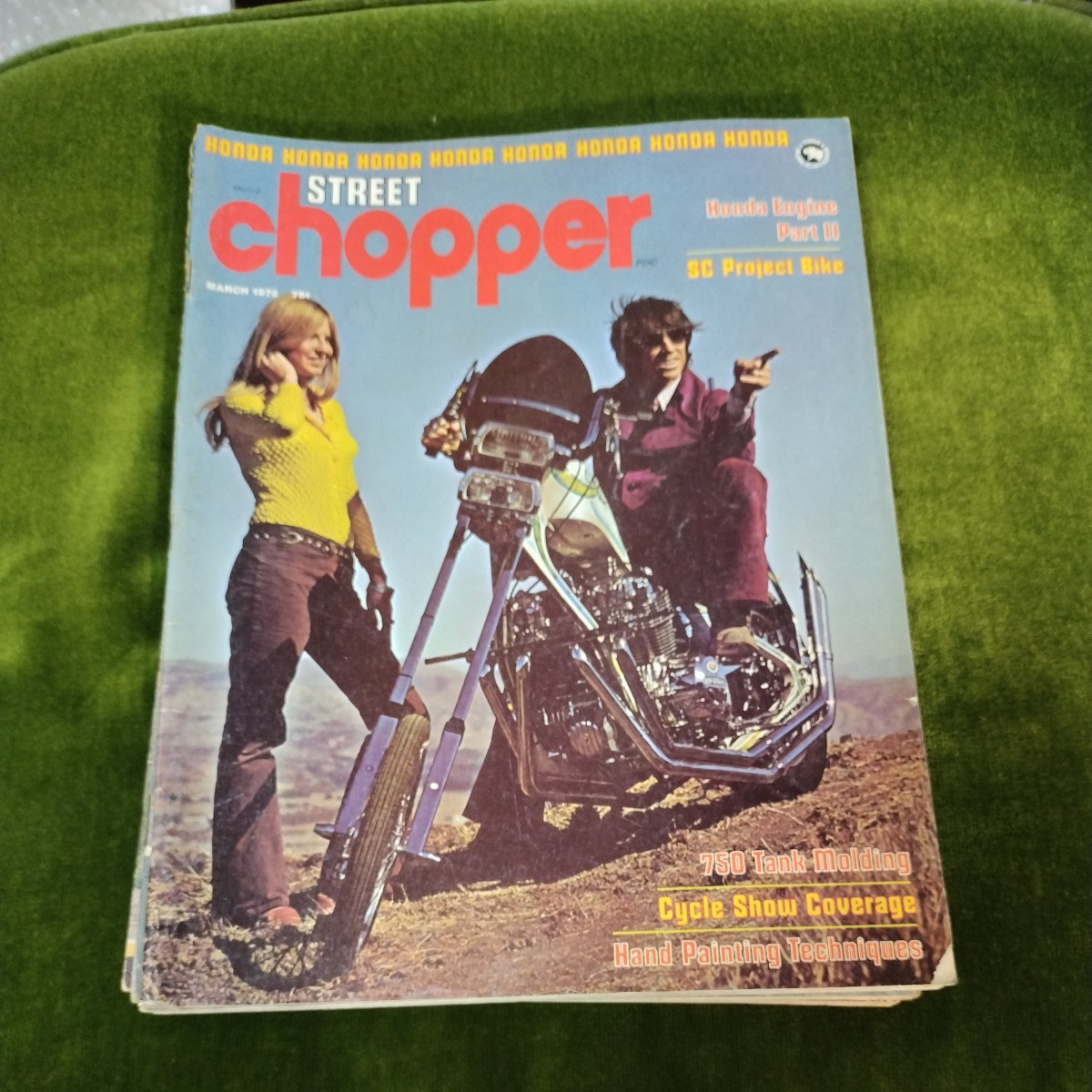 ストリートチョッパー　street chopper 1972年11月.9月.8月.5月.4月.2月.1月号、年式相応の痛みはあります スポーツスター チョッパー _画像4
