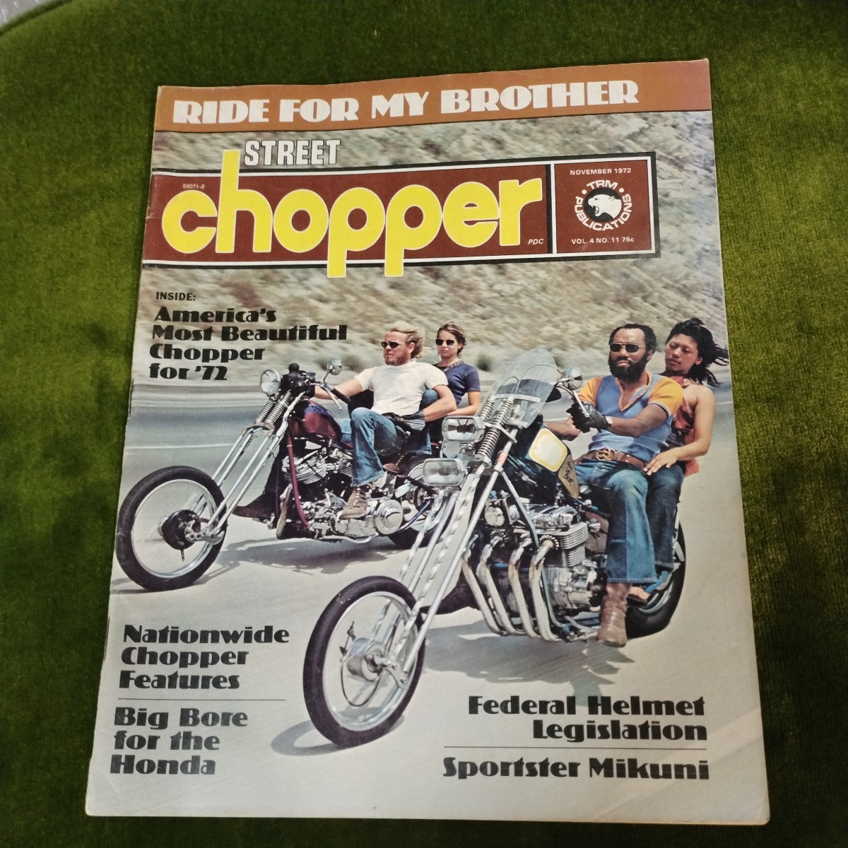 ストリートチョッパー　street chopper 1972年11月.9月.8月.5月.4月.2月.1月号、年式相応の痛みはあります スポーツスター チョッパー _画像9