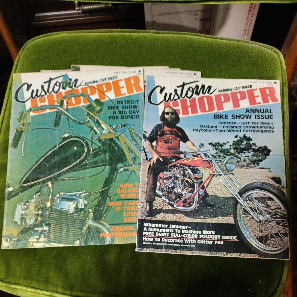 カスタムチョッパー　custom chopper1975年　5月号がありません　年式相応の痛みはあります スポーツスター カスタム_画像4