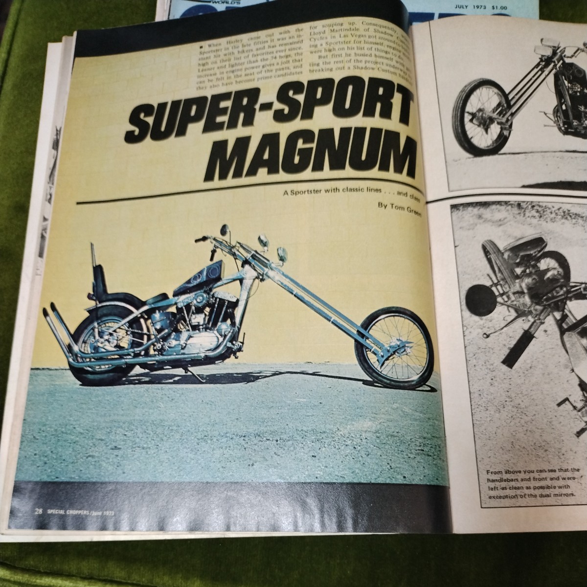 スペシャルチョッパーズ　special choppers 1973年1月4月6月7月9月号　年式相応の痛みはあります ハーレーダビッドソン CHOPPER CUSTOM_画像7