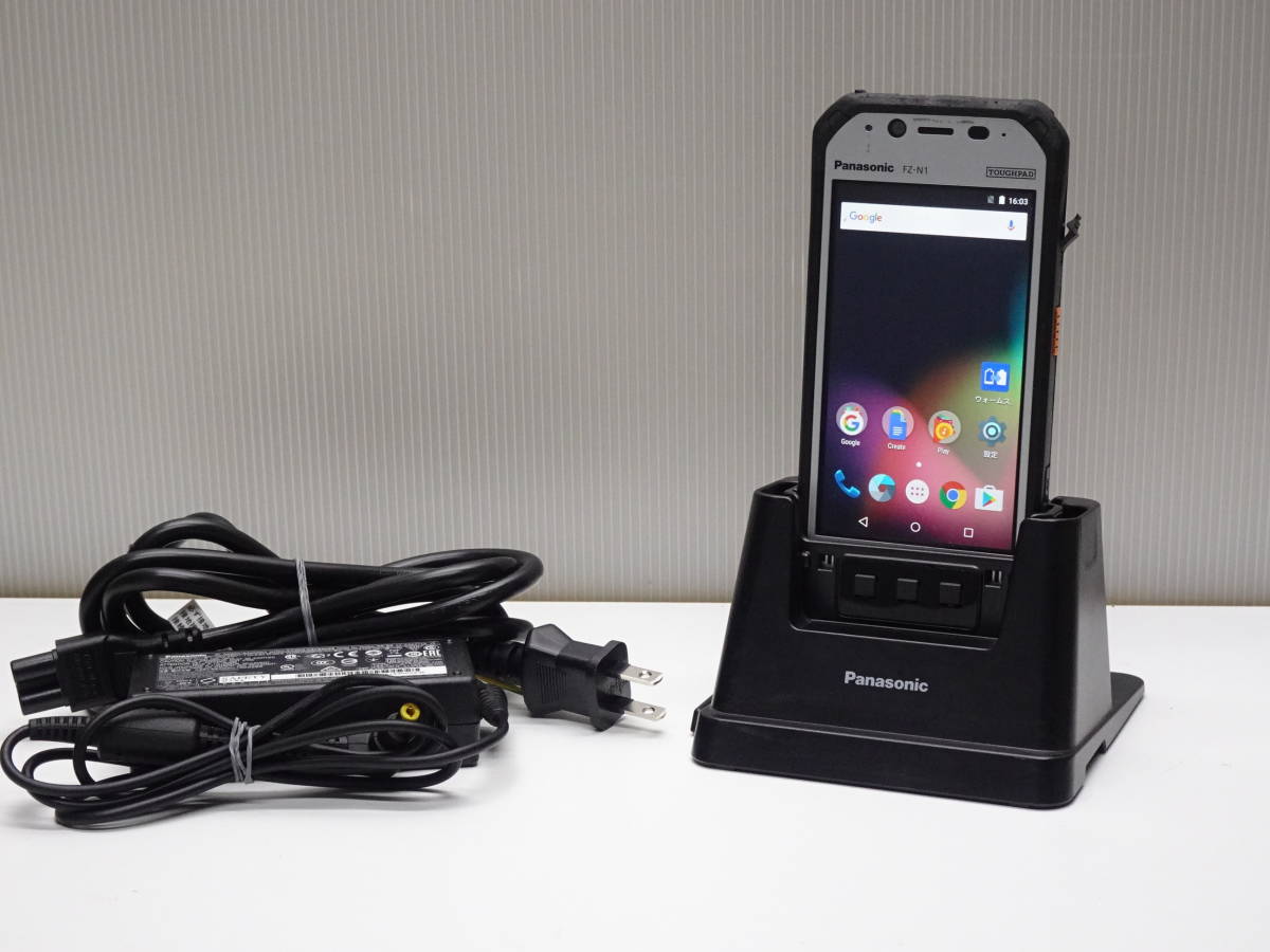 Panasonic TOUGH PAD FZ-N1 ハンディターミナル Android v5.1.1 docomo版 タフパッド 充電器 ACアダプター付き パナソニック 管AN-885