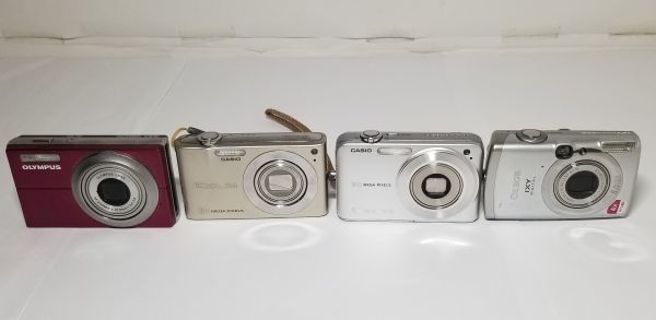 【未点検・未清掃】Canon / CASIO / Nikon / OLYMPUS / Panasonic コンパクト デジタルカメラ ジャンク【全8台セット】_画像4