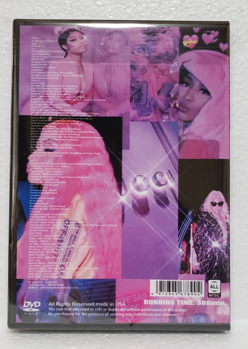 2022！NICKI MINAJ プロモ集 PV MV 2DVD ニッキー・ミナージュ_画像2