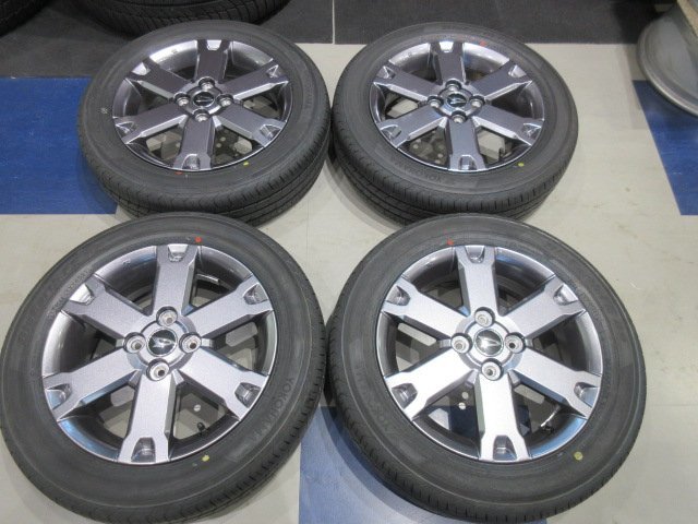 新車外し品☆ダイハツ　タフト　純正　アルミホイール　１５インチ４．５J+４５ ４H１００　165/65Ｒ15　スタッドレスにも_画像3