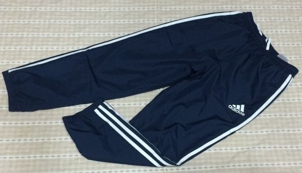  новый товар 10465 иен Adidas Adidas Junior мужчина женщина спорт одежда ветровка верх и низ в комплекте 130cm CLIMASTORM. способ ., обратная сторона ворсистый темно-синий / красный 