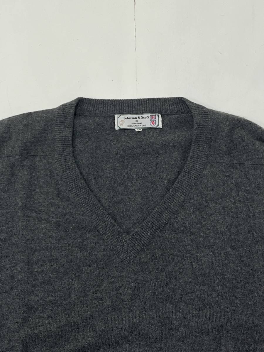 Johnson&Scott】ジョンソンアンドスコット カシミヤ100 Johnson&Scott】ジョンソンアンドスコット カシミヤ100
