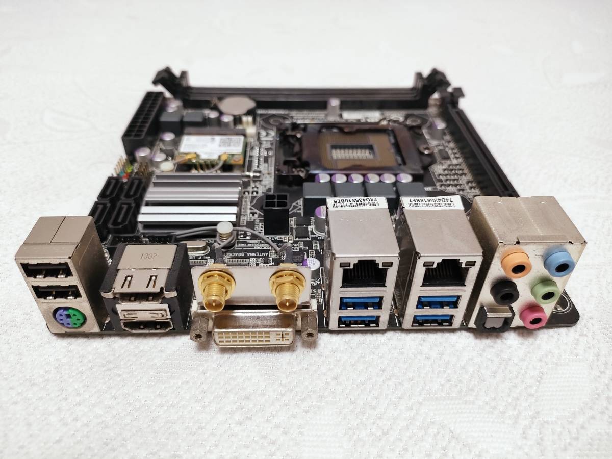 マザーボード GIGABYTE GA-H87N-WIFI rev.2.0 LGA1150 【完動品】_画像4