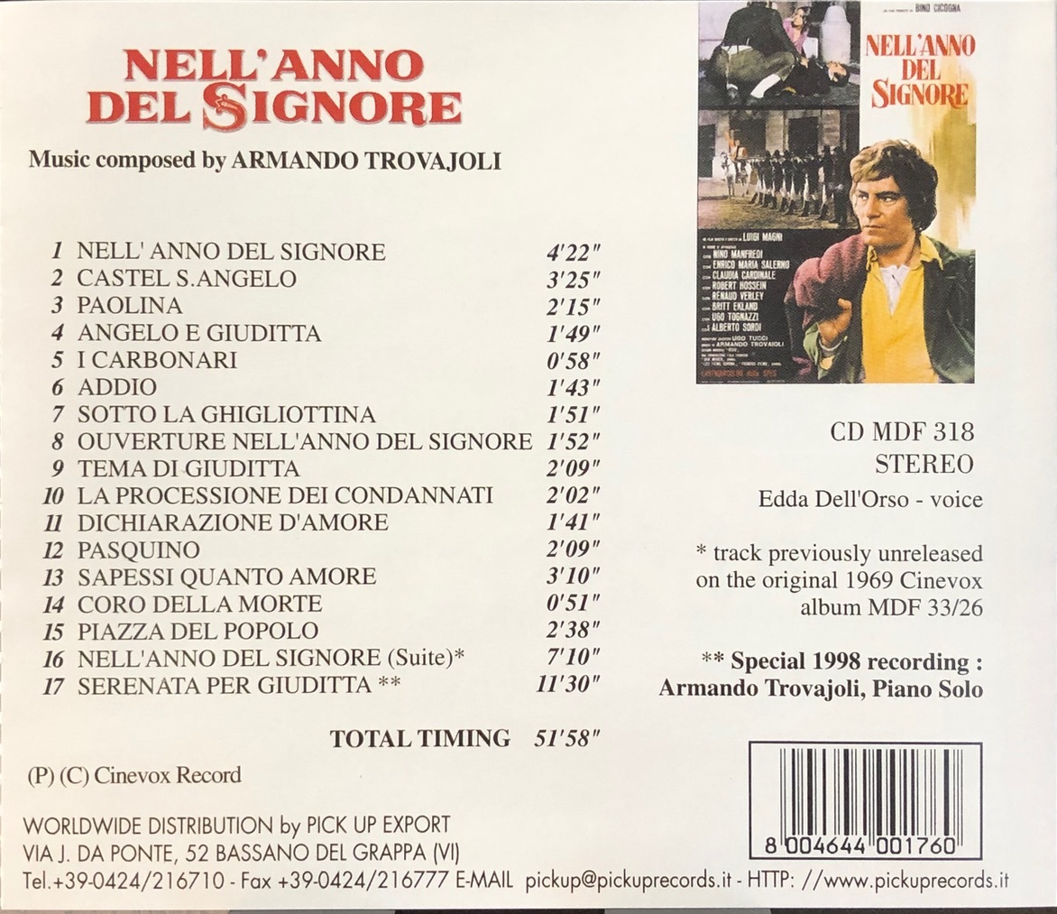 (C4H)☆サントラ美品/Nell'anno Del Signore+2(1969)/アルマンド・トラヴァヨーリ☆_画像2