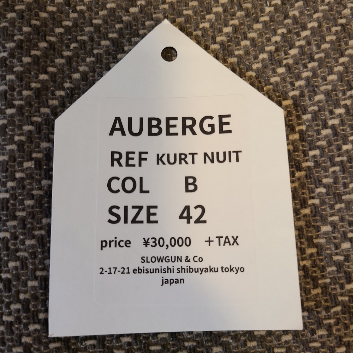 AUBERGE KURT NUIT 42 ダークネイビー オーベルジュ カートコバーン パジャマシャツ 綿×シルク_画像5