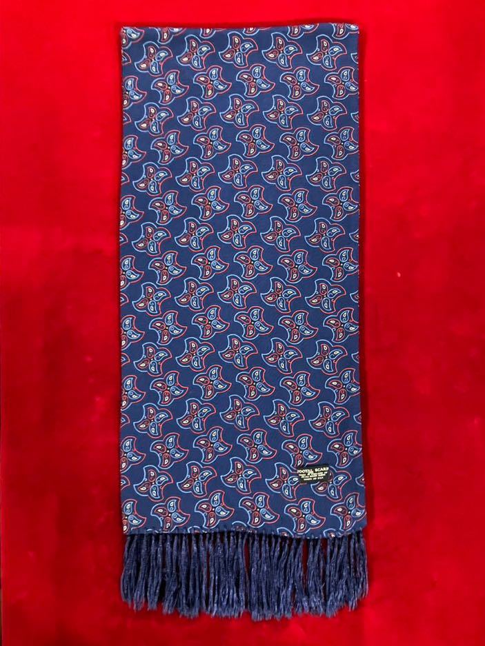 イギリス古着　tootal scarf vintageトゥータルスカーフ　スカーフ　フリンジ付き　英国ヴィンテージ　vintage tootal MV965_画像4