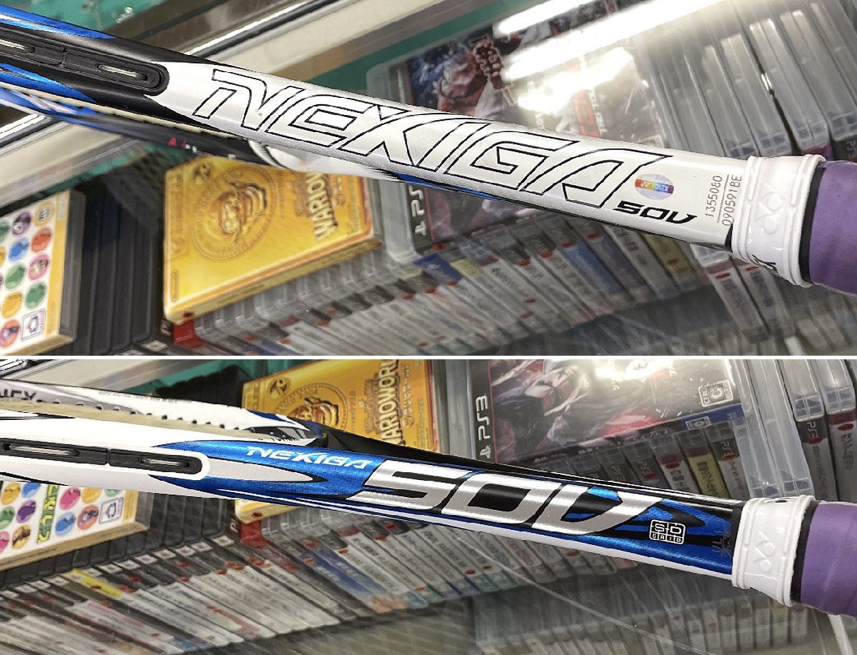 YONEX 2018 NEXIGA 50V シャインブルー 軟式テニスラケット UL1 前衛向けモデル ソフトテニス ヨネックス ネクシーガ_画像4