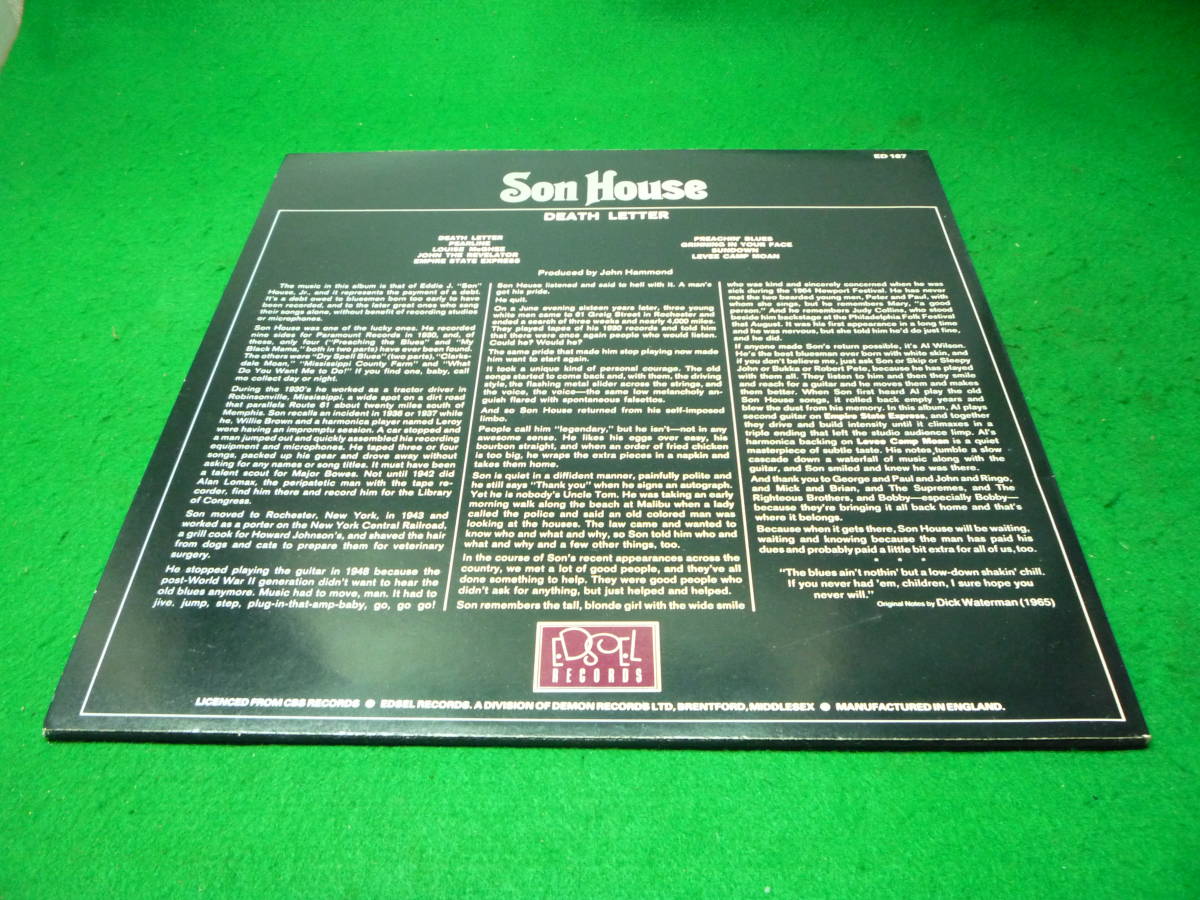 ♪送料込/USED/DEATH LETTER(デスレター) Son House(サンハウス) /デルタブルース/ブルースレコード♪ _画像2
