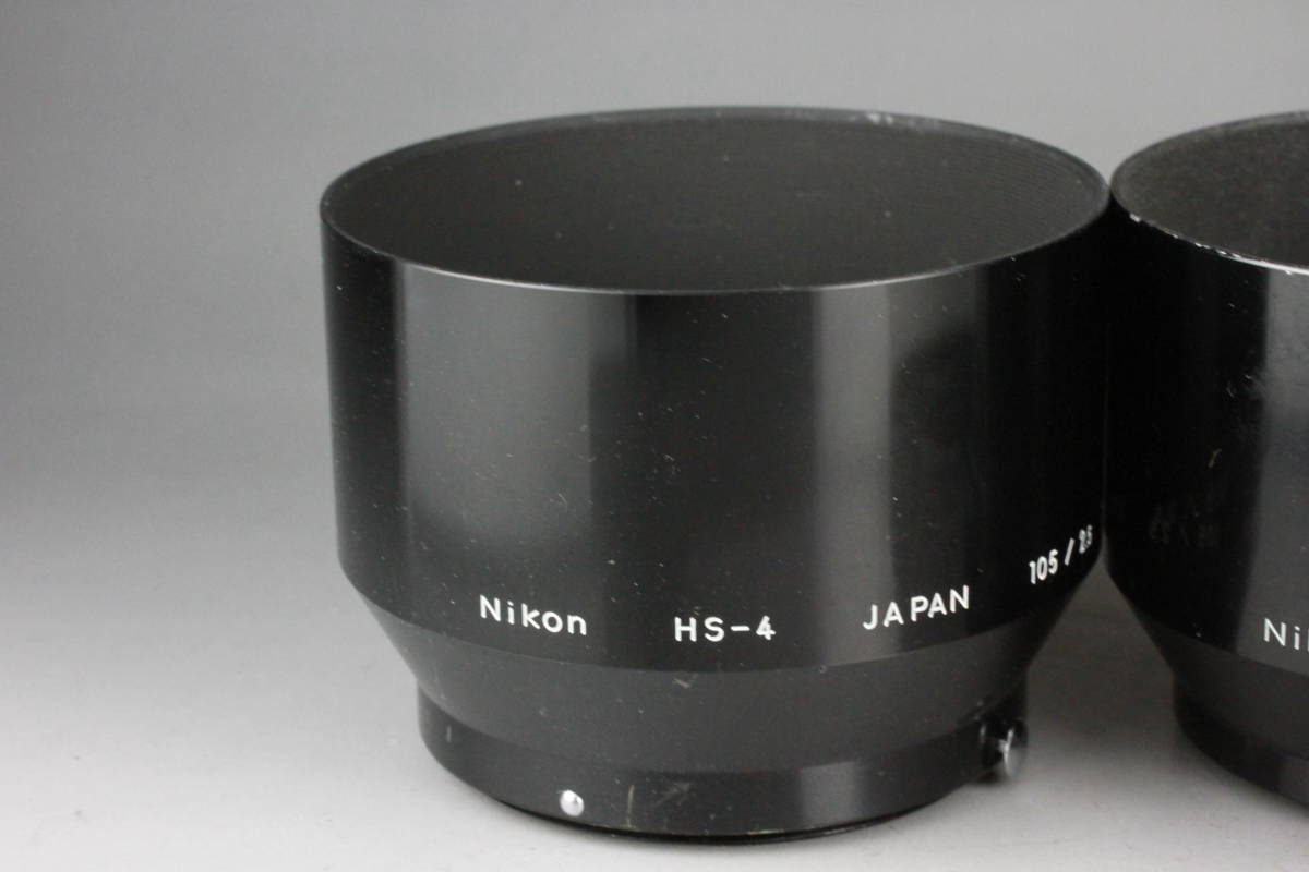 Nikon レンズフード HS-1 HS-4 HS-8 HS-9 セット まとめ メタルフード ニコン 50mm 105mm 135mm #116 _画像3