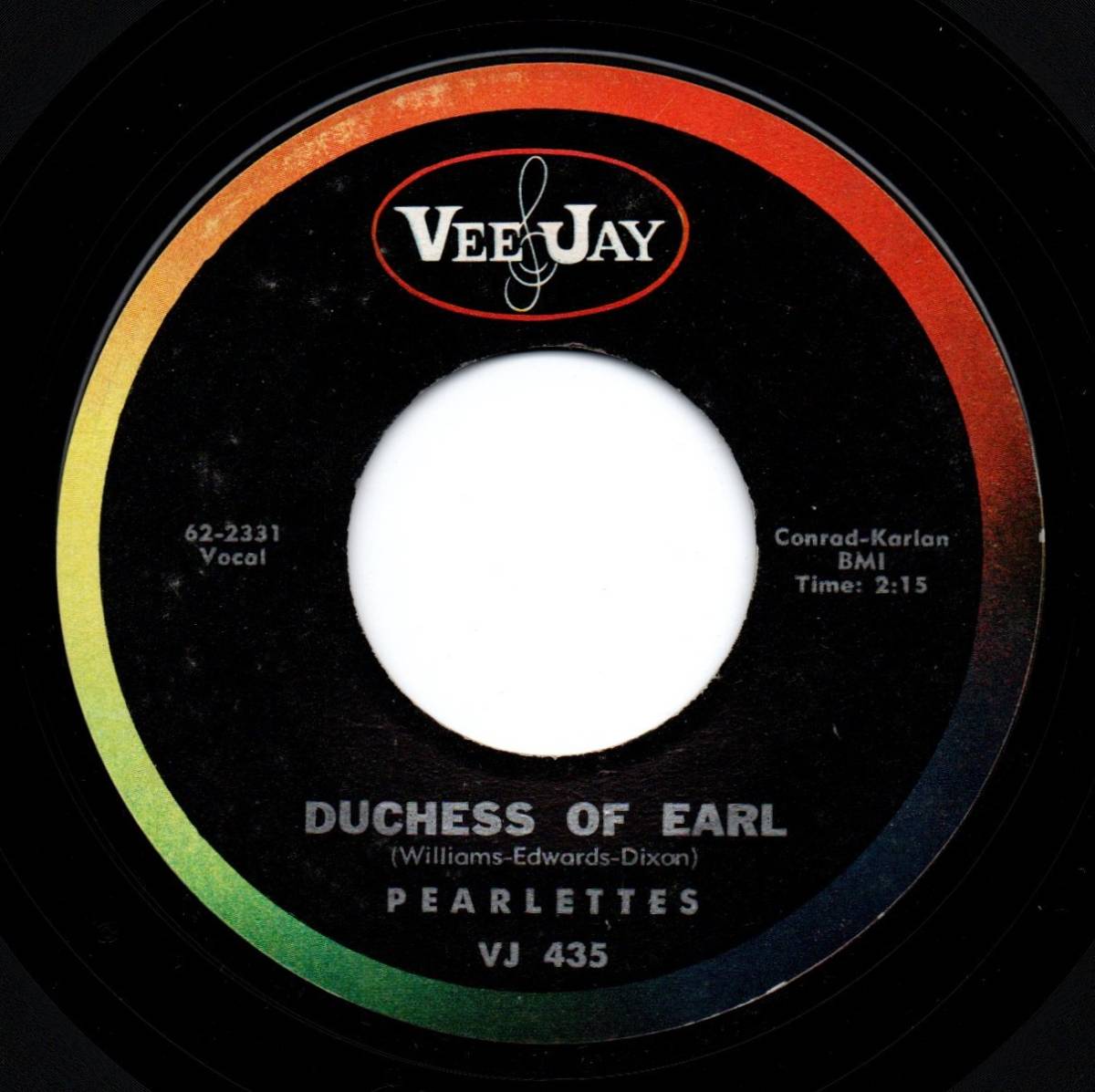 Pearlettes / Duchess Of Earl ♪ Everyday (Vee Jay)の画像1