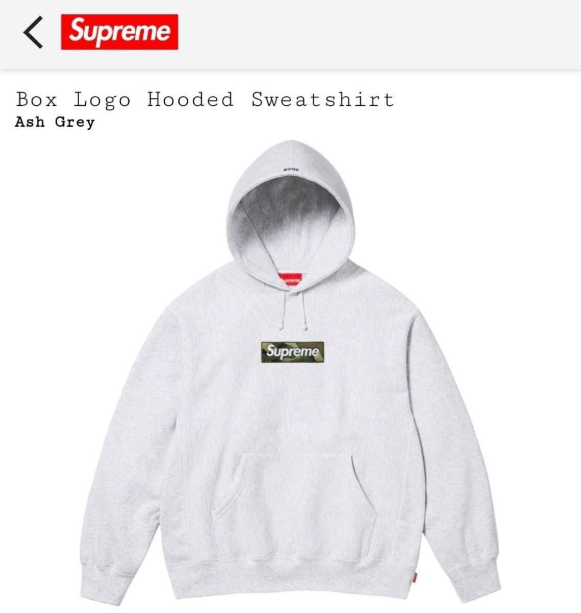 Supreme Box Logo Hooded Sweatshirt Ash Grey Mサイズ NIGO Supreme Box Logo Hooded Sweatshirt Ash Grey Mサイズ NIGO