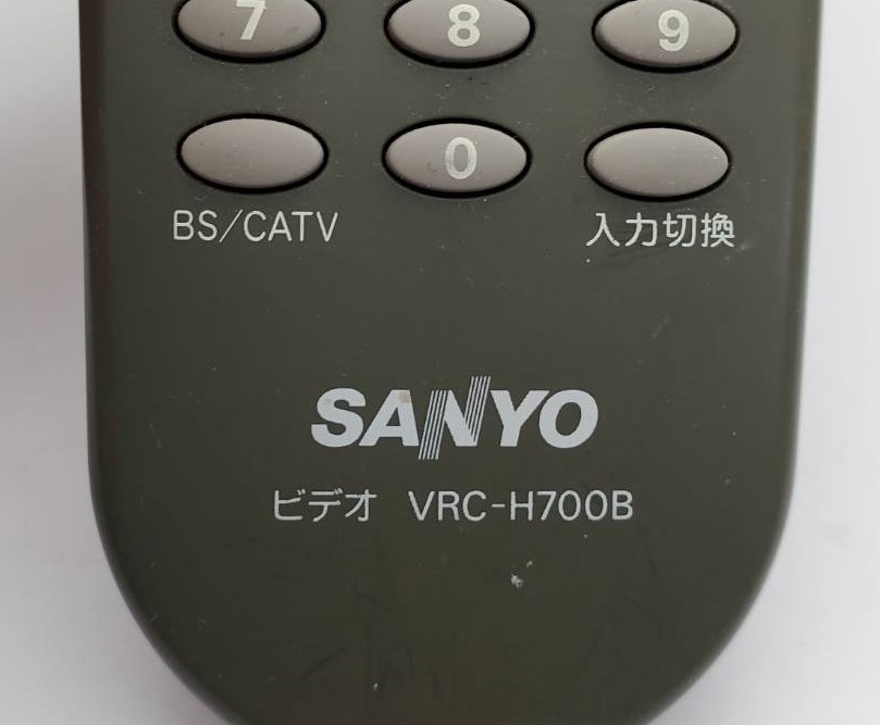 【A706】サンヨー/SANYO/VRC-H700B/リモコン/動作確認済み_画像4