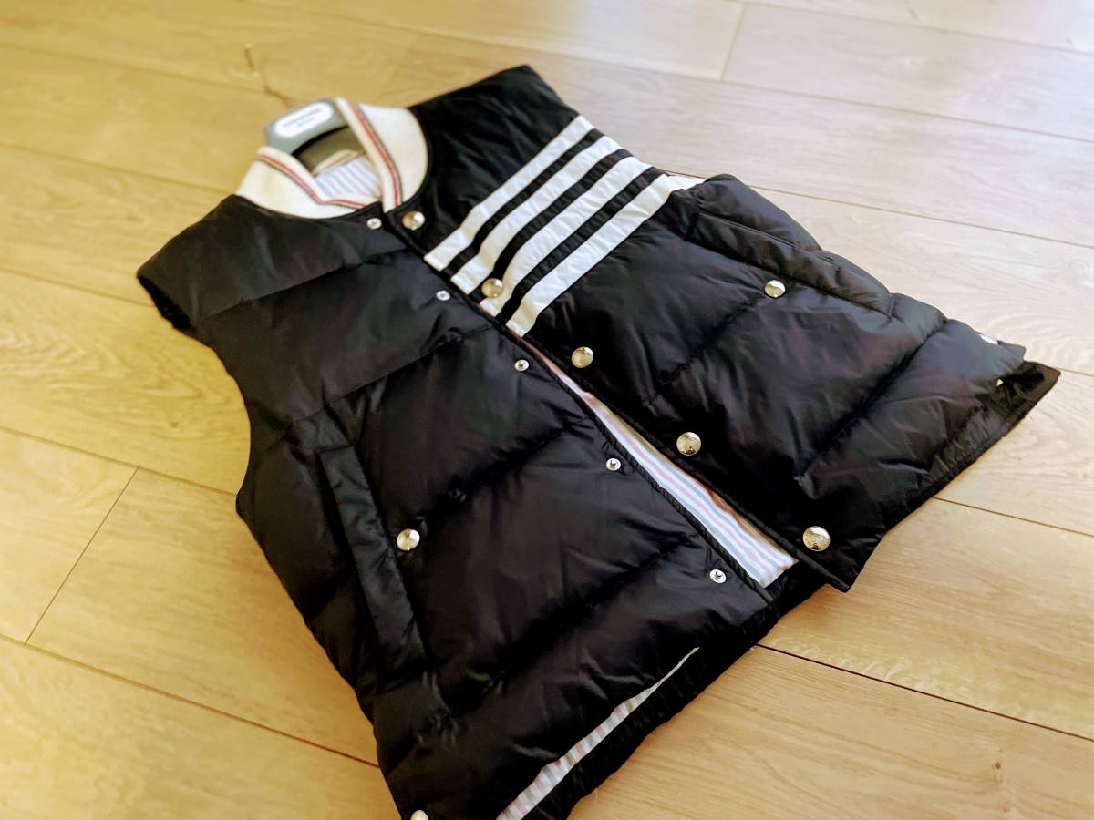 THOM BROWNE size=0 DOWN VEST 希少 伊勢丹 Nickelson Wooster_画像3
