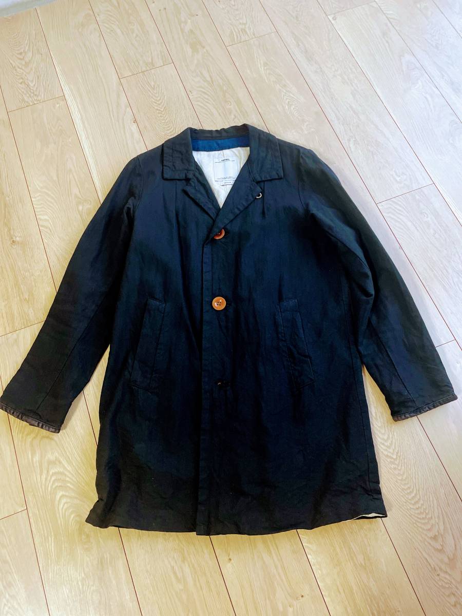 visvim MIES COAT KOFU(COTTON/WOOL) size=1 BLACK 希少 BANDANA KOFU Nickelson Wooster I.C.T. SIX-FIVE BLACK ELK_画像1