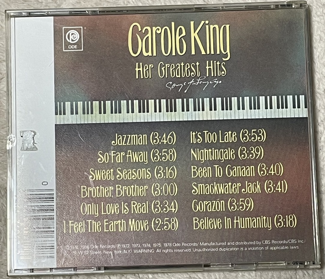 ★送料込みCD☆ キャロル・キング グレイテスト・ヒッツ Carole King / Her Greatest Hits ★_画像2