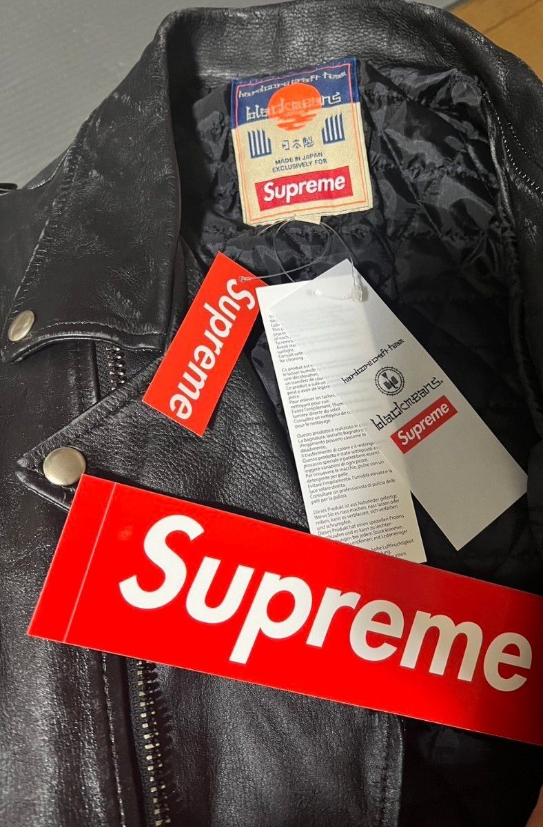 Supreme/blackmeans painted Leather