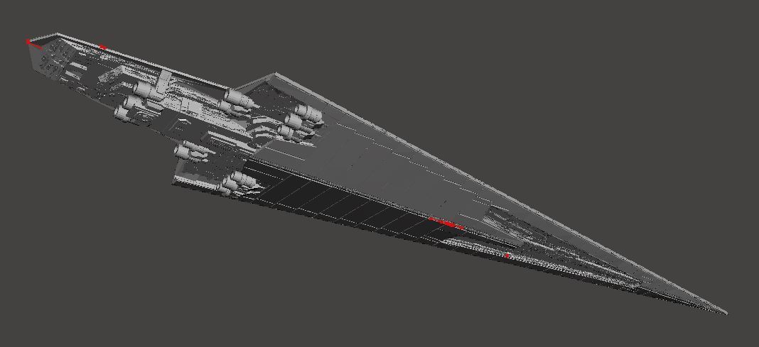 スーパースターデストロイヤー エグゼキューター 3Dプリント スーパースターデストロイヤー エグゼキューター 3Dプリント