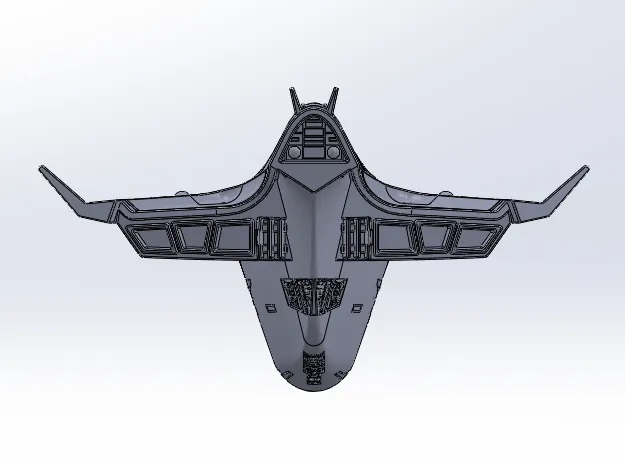 1/5000 パーツィバル 帝国軍 IMPERIAL PARCIVALE 3Dプリント 未組立 3D PRINT 宇宙船 宇宙戦艦 Spacecraft Space Ship Space Battleship SF_画像5