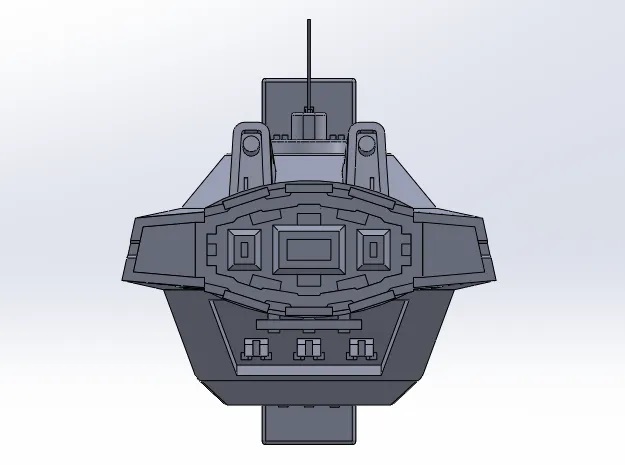 1/5000 ミサイル巡航艦 3Dプリント 未組立 同盟軍 巡洋艦 MISSILE CRUISER 宇宙船 宇宙戦艦 Spacecraft Space Ship Space Battleship SF_画像5