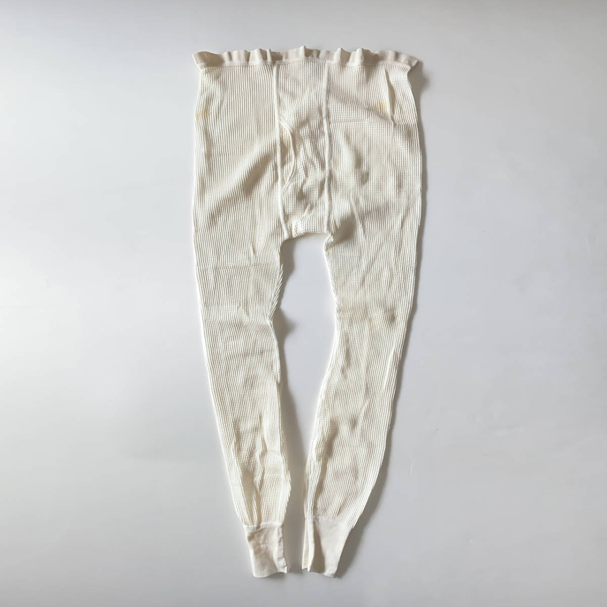 【訳あり/ジャンク】 USA製90s J.E.MORGAN サーマルパンツ M サーマル タイツJEモーガン アンダーパンツMEDIUMデッドストック LONG JOHNS_画像3