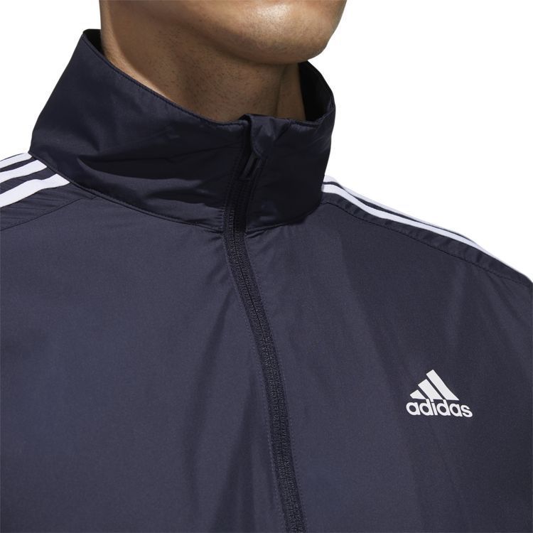 ★アディダス adidas 新品 メンズ 裏起毛 マストハブ 3ストライプス トレーニング ウインド ジャケット 紺 [GE0407-XO] 二 零★QWER★_画像5