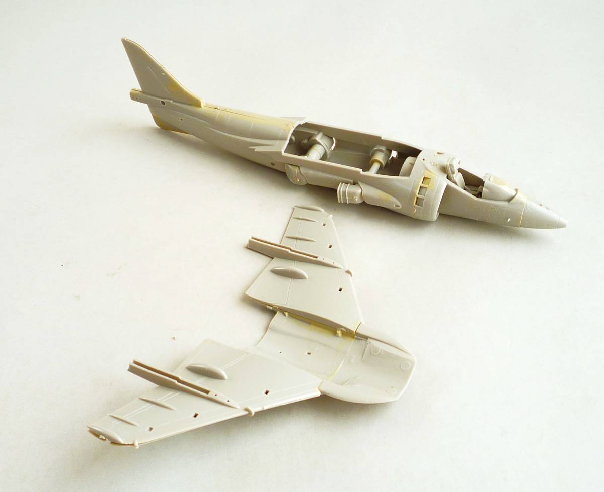 ▲▽【定形外OK】訳有!ハセガワ 1/72 AV-8B ハリアーII~組立途中!デカール欠!改造/部品取に~ジャンク品【同梱可】[FK14B39]△▼_画像8