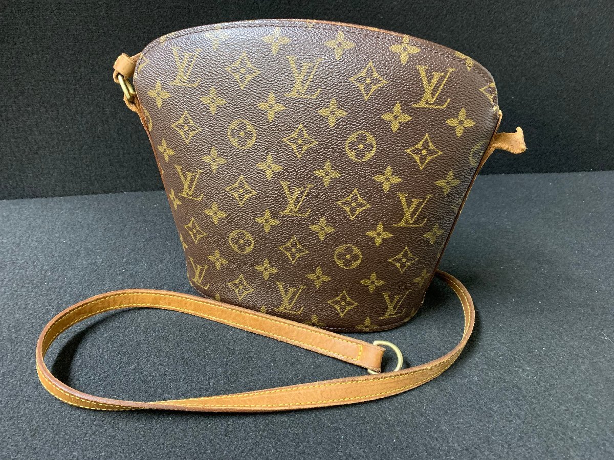 MI0511-90　ゆうパック着払い 訳あり Louis Vuitton ドルーオ M51290 ルイヴィトン モノグラム ショルダーバッグ 鞄_画像1