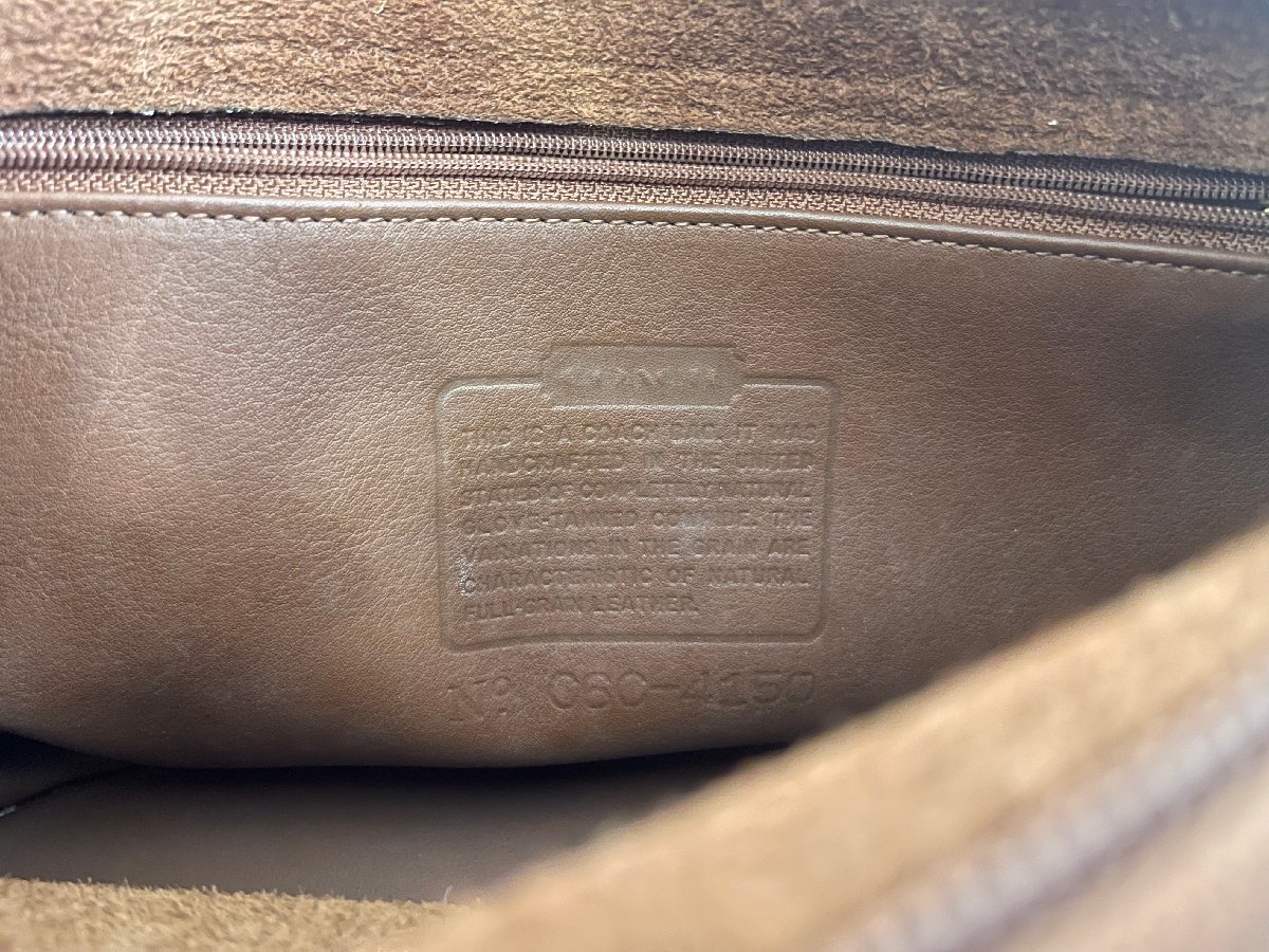 SN0512-6I　ゆうパック着払い　COACH　ショルダーバッグ　C6C-4150　コーチ　鞄　ブラウン系　斜め掛けバッグ　鞄　カバン_画像10