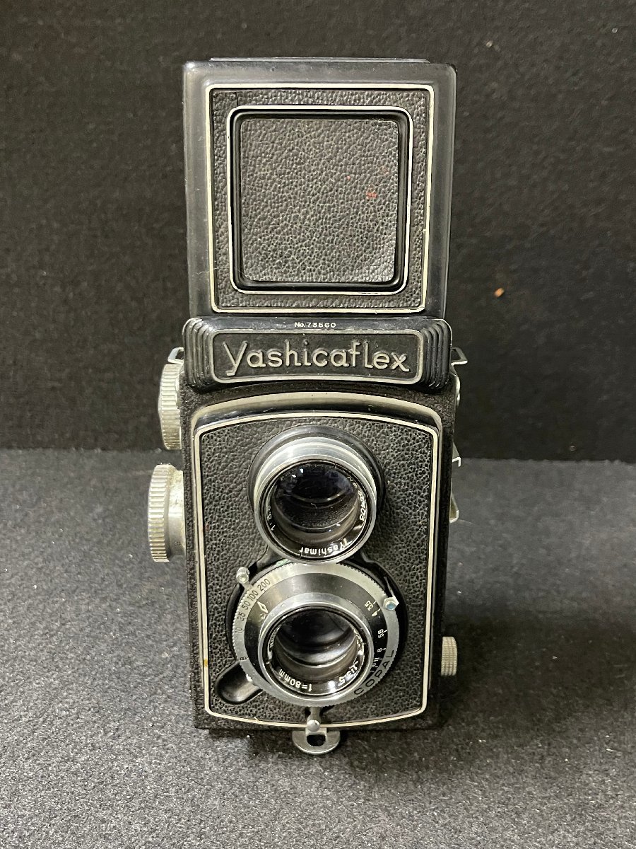 MI0512-14I　yashicaflex　1:3.5　f=80mm　二眼レフカメラ　ヤシカフレックス　フィルムカメラ　光学機器_画像2